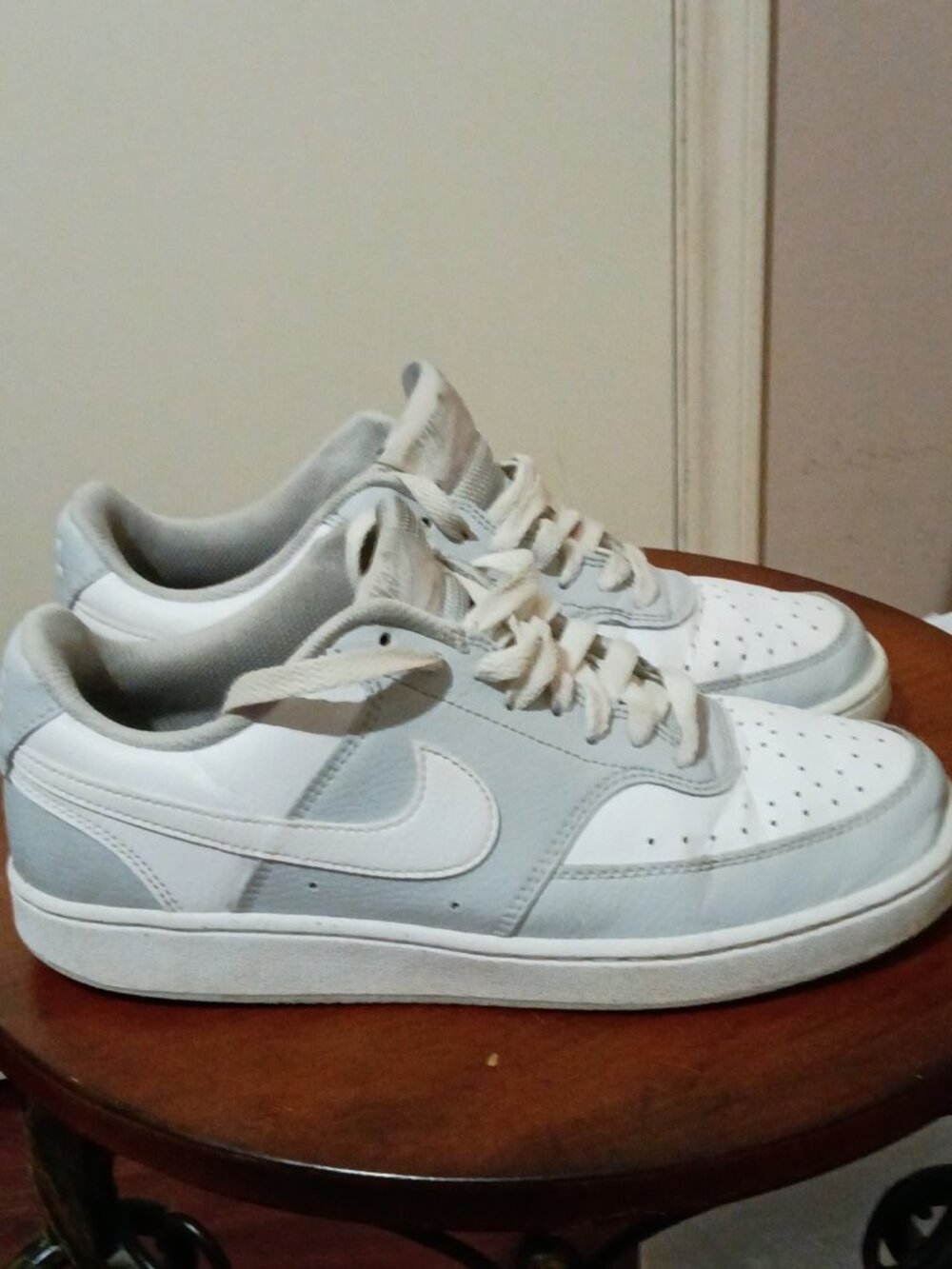 Nike Court Vision Low Men's Sneakers Size 7.5 Grey and White Nike hm9862-002